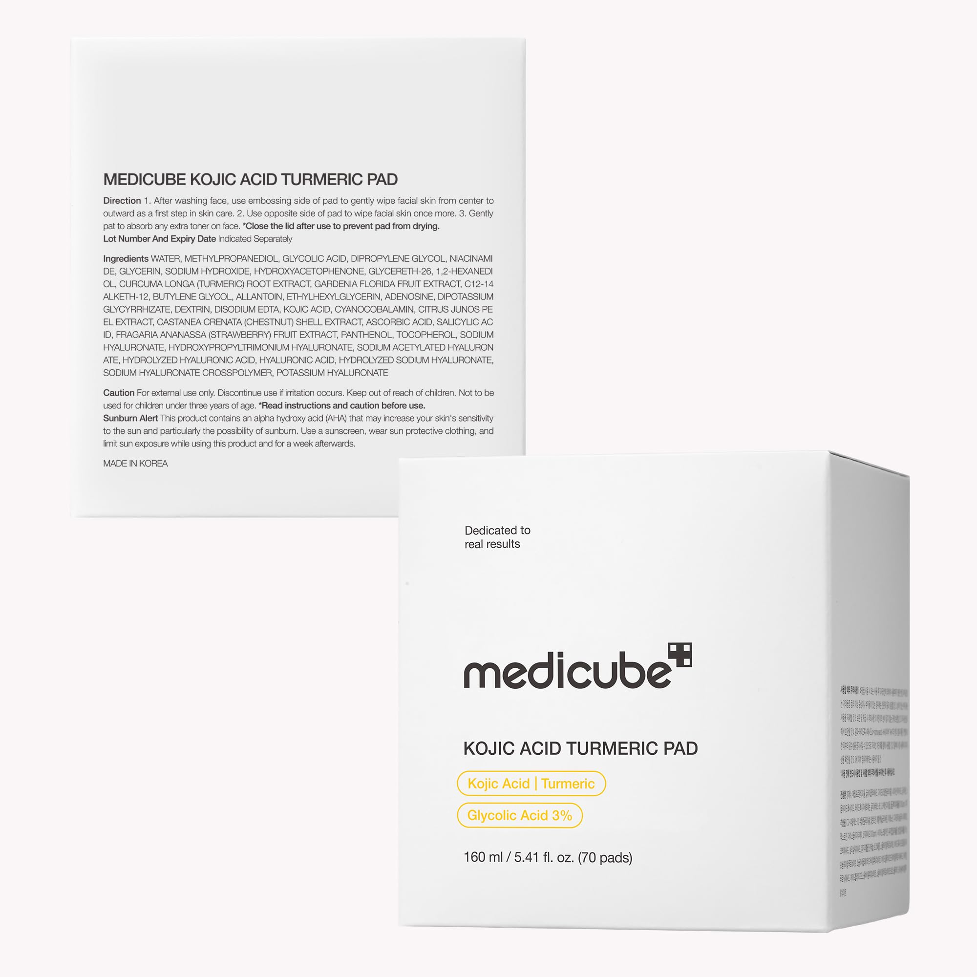medicube Toner Pads Deep Vita C Facial Toner Pad for Uneven Skin Tone & Texture | Vitamin Water and 3 Types of Vitamin, Deeply Hydrating & Resurfacing Pad | Korean Skin Care, 70 Pads (1 Pack)