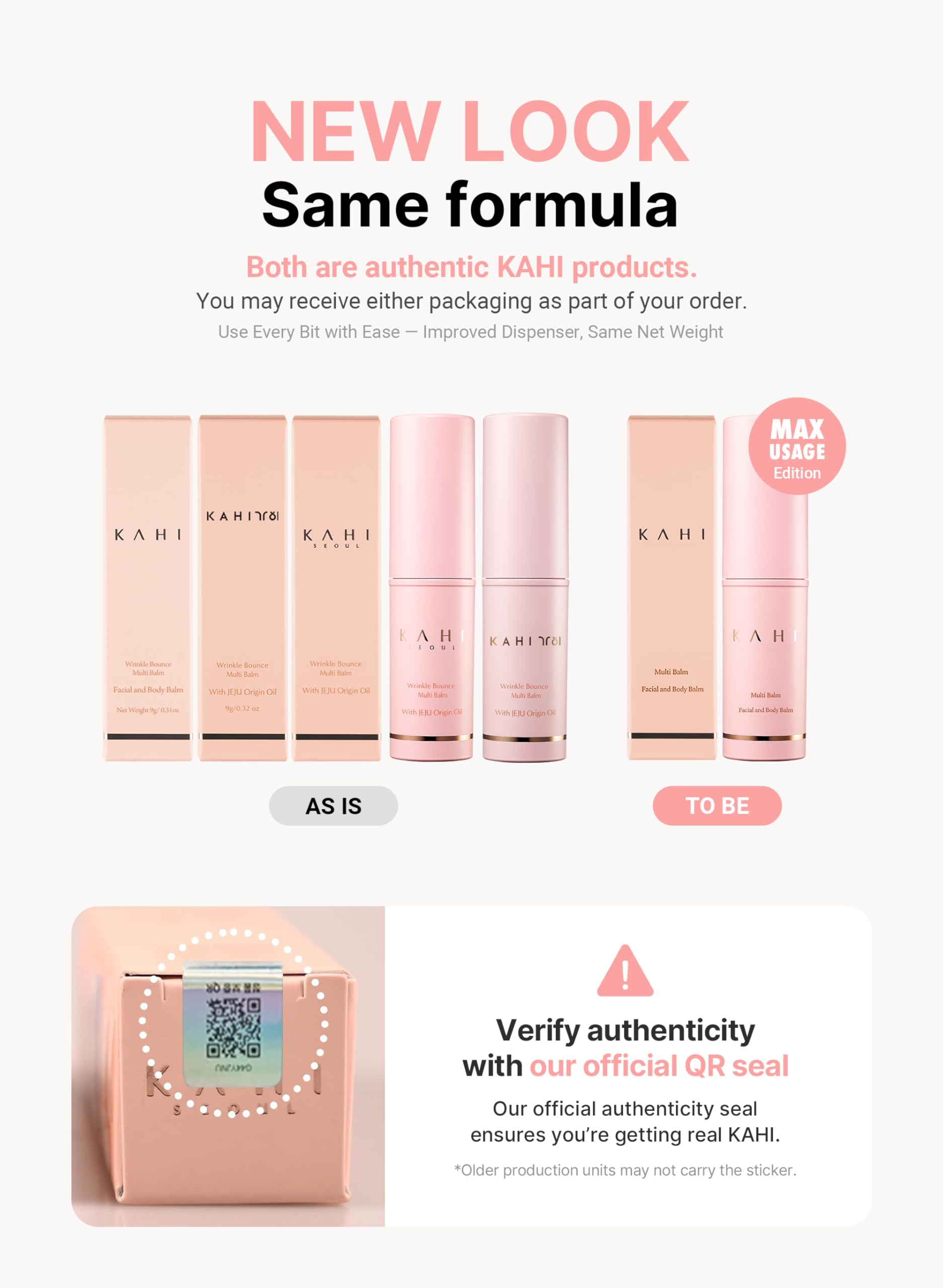 KAHI Wrinkle Bounce Multi Balm Stick | PDRN Collagen Wrinkle Stick | Korean Skin Care |All-in-One Hydrating Lip Balm Eye Cream Neck Cream Make Up Base & Face Mist Moisture Balm